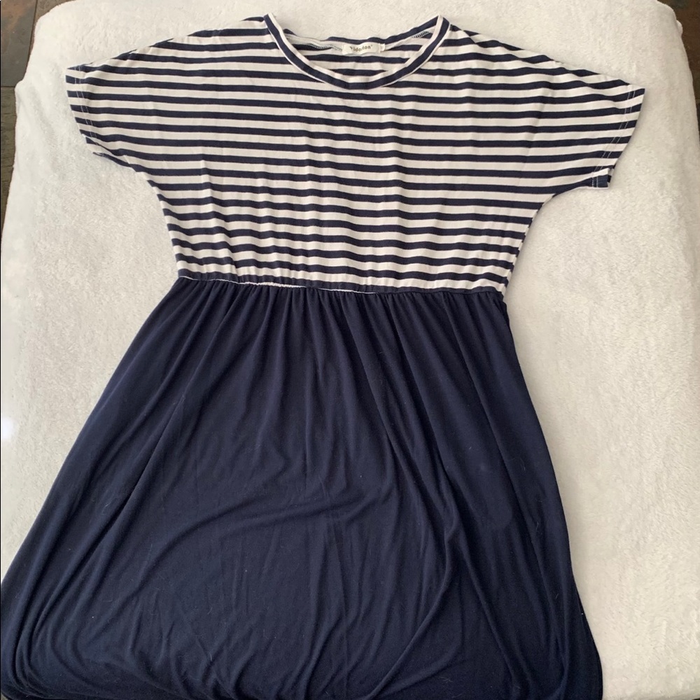 Striped maternity summer dress